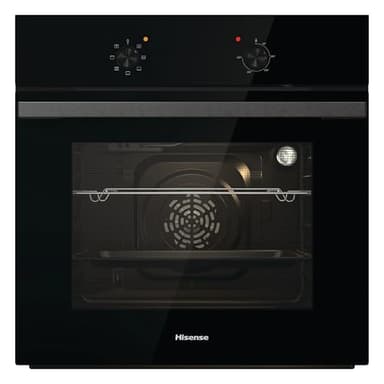 Hisense BI62020ABGUK - Built-in 60L Electric Single Oven - Black - 530x595x595 mm (DxWxH) - A Rated, Extra Large