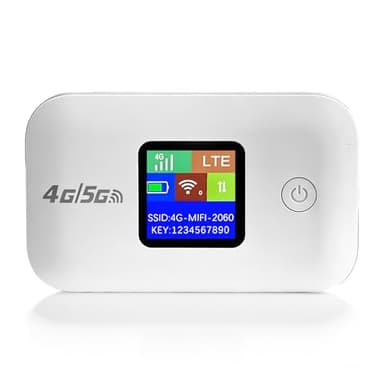 Portable 4G/5G LTE WiFi Router,Portable Wifi Travel Router with SIM Card Slot,Pocket 4G/5G Internet Hotspot Up To 10 Users for Travel Phone Computer Laptop (A8-E1)