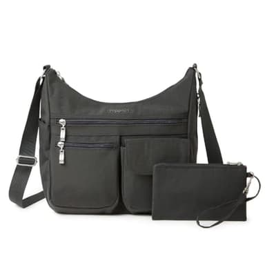 Baggallini Everywhere Travel Crossbody Bag, Charcoal, One Size