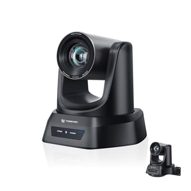 TONGVEO 4K AI PTZ Camera with Auto Tracking and 20X Optical Zoom, Conference Room Webcam with PoE/HDMI/USB3.0/LAN, Ideal for Church Worship, Zoom Meetings, Live Streaming and Education