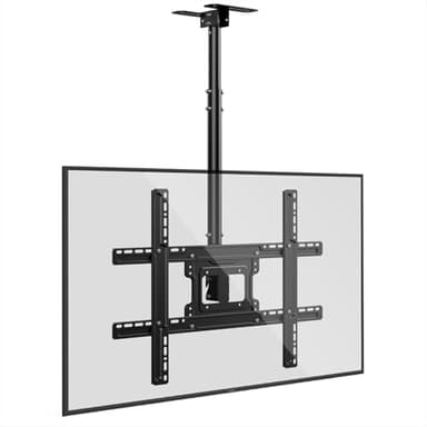 JXMTSPW TV Ceiling Mount for 42-75 inch Flat Curved Screen Height Adjustable, Full Motion Hanging Television Mount with Tilt Swivel, Max VESA 600x400mm Up to 50kg Articulating TV Ceiling Mount Bracket