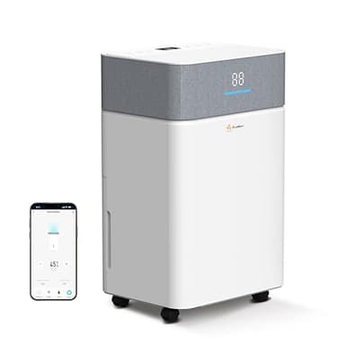 EcoNour Smart 20L WiFi Dehumidifier with Auto-Humidity Control | LED Display, 4.5L Tank, Laundry Dry Mode, 24-Hr Timer & Quiet Operation | Continuous Drain Option for Home, Bedroom, Basement & Garage