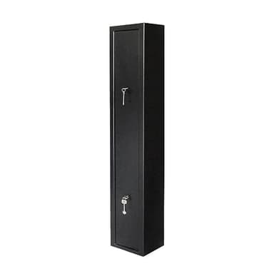 Panana 3 Gun Cabinet, Shotgun & Rifle Safe with 7 Level Lock, Black, H1300 x W205 x D245mm, Utility Room (3 Gun Cabinet)