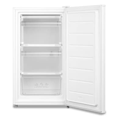 COMFEE' RCU60WH2(E) 60 Litre Freestanding Under Counter, 48cm Upright Freezer Adjustable Thermostat, Reversible Door, 4 Star Freezer Rating Drawer, White