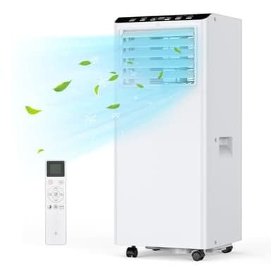 Portable Air Conditioner,7000BTU Portable AC 3 In 1 Mobile Air Conditioners, Cooling Fan and Dehumidifier for Rooms Up to 300 Sq Ft Air Con 24H Timer Sleep Mode Window Air Conditioner