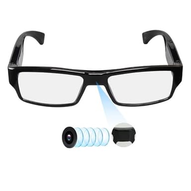 Hereta Spy Camera Glasses with Video Support Up to 256GB TF Card 1080P Video Camera Glasses Portable Video Recorder (Included 32GB TF Card)