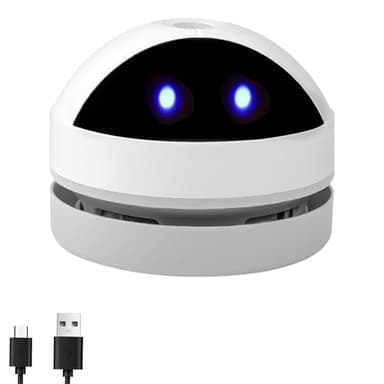 flintronic Mini Desktop Vacuum Cleaner, High Suction Power Dust Cleaner, Portable Wireless USB Rechargeable Table Vacuum Cleaner for Office, Car, PC Keyboard