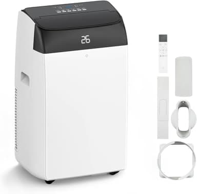 Acekool Air Conditioner, 4-In-1 Portable Air Conditioner 12000 Btu With Sleep Mode, Cooling & Fan With 2 Speed, Dehumidifier, Conditioning Unit With 24 Hour Timer Indow Kits for Home Rooms & Office