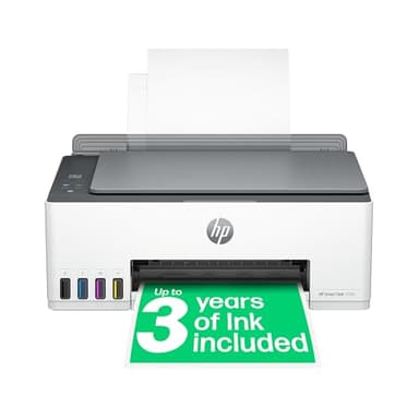 HP Smart Tank 5105 All in One Printer | Perfect for Home | Colour | Wireless | Print, Scan, Copy | Refillable, Includes up to 3 Years of Ink | Smart Buttons | Easy Setup | Reliable Wi-Fi