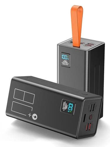 Power Bank Fast Charging 80000mAh, 5 Outputs 2 Inputs LED Display, PD 30W & QC 4.0 Fast Charging Battery Pack, High Capacity Portable Charger Large Power Bank for iPhone iPad Travel Camping