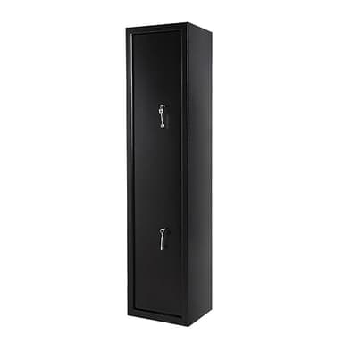 Panana 3 Gun Cabinet, Shotgun & Rifle Safe with 7 Level Lock, Black, H1300 x W205 x D245mm, Utility Room (6 Gun Cabinet)