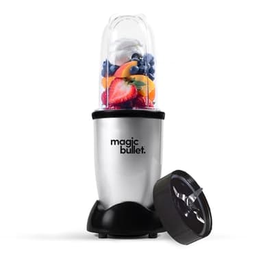 nutribullet magic bullet Starter Kit - All-in-one Food Processor & Blender - 10,000 RPM Speed - 4 Piece Kit with High Torque Power Base, Tall Cup & Flip Top Lid & Cross Blade - For Meal Prep