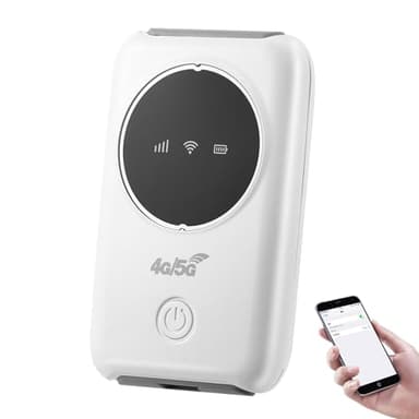 Portable Wifi Router,4G Portable WiFi Hotspot & Travel Router - Mobile MiFi Device with SIM Card Slot, Long Battery for Wireless Internet up to 10 Users,for Mobile Broadband Devices