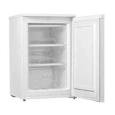 COMFEE' RCU83WH2(E) 88L Freestanding Under Counter Freezer, 55cm Wide, Reversible Door, 3 Drawers, 4 Star Freezer Rating, Adjustable Thermostat, White