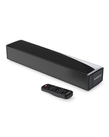 Oakcastle Soundbar for TV | HDMI, ARC, Bluetooth Sound bar Wireless Speaker 60W | 2.0 TV Sound Bar Surround | Optical, AUX, Wall Mountable PC Gaming Soundbar with Remote SB40
