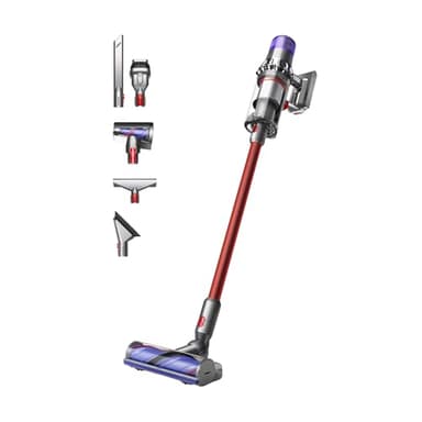 Dyson V11 Extra Cordless Stick Vacuum Cleaner, 158 AW, 60min, Hair de-tangling (Nickel/Red)
