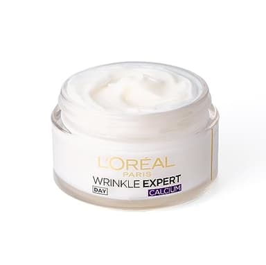 L’Oréal Paris Wrinkle Expert Anti-Wrinkle 55+ Day Cream, Moisturiser Specifically Designed to Reduce Wrinkle Appearance, Firms Skin & Redefines Facial Contours, formulated with Calcium, 50ml