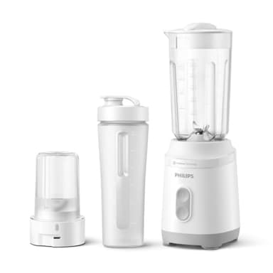 Philips Mini Blender 3000 Series – Compact Smoothie Maker with ProBlend Technology, Long-Lasting Motor, Dishwasher-Safe, Easy Storage – (HR2512/00)