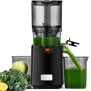 LINKChef Cold Press Juicer Machines, 130mm Diameter and 1.8L Capacity Juicers Whole Fruit and Vegetable, 250W Masticating Juicer Machine, Slow Juicer with Automatic Cutting and BPA Free Tritan
