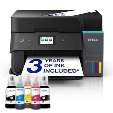 EcoTank ET-4950 A4 Multifunction Wi-Fi & AirPrint Ink Tank Printer with ADF, Duplex Print, Scan, Copy & Fax, Up To 3 Years Of Ink Included