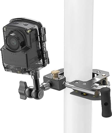 Brinno Time Lapse Camera for Construction TLC2020-C, FHD 1080P, IP67 Waterproof Housing, 360-Degree Rotating Stainless Steel Clamp, Long Battery Life, Incl. Tripod Arm, AA Batteries, microSD Card