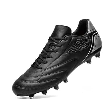 HaloTeam Football Boots Men's Outdoor Spike Cleats Soccer Shoes Professional Athletics Trainers Sneakers Teenager Football Shoes,Black,7.5 UK