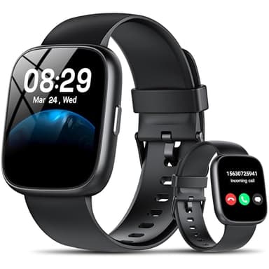 Smart Watch with Alexa Built-in, 1.83" HD Fitness Watch with Bluetooth Calling, New Smartwatch with Heart Rate/Sleep Monitor/Stress, 110+ Sports Modes, IP68 Waterproof Activity Tracker for Android iOS