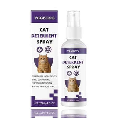 Briocht Cat Repellent Spray 120ML - Indoor & Outdoor Safe, No Stain Formula to Stop Cats Scratching Furniture, Carpets, Plants & Gardens - Natural Deterrent