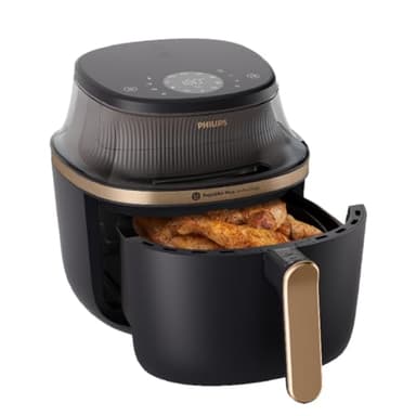 Philips Airfryer 3000 Series 7.2L, Cooking Window, 16-in-1 Airfryer, RapidAir Plus Technology, Fat Removal, HomeID Recipe App, Easy to Clean (NA342/09)