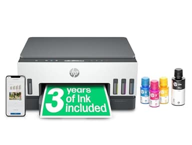 HP Smart Tank 7005 All in One Printer | Perfect for Home | Colour | Wireless | Print, Scan, Copy | Includes up to 3 Years of Ink | Refillable | 2-Sided Printing | Easy Setup | Reliable Wi-Fi