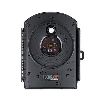 Technaxx TX-164 Time Lapse Camera for Construction, Overview,Nature - Waterproof-Outdoor & Indoor Uses-Built-In Microphone & Speaker-FullHD Video - Make Video or Stop Motion with Timelapse Cam,Black