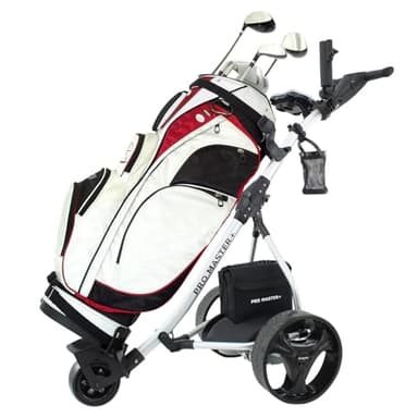 Promaster Plus Electric Golf Trolley Digital Folding Cart Lightweight Power 36 Hole Lead Acid or Lithium Battery (Lithium Battery)