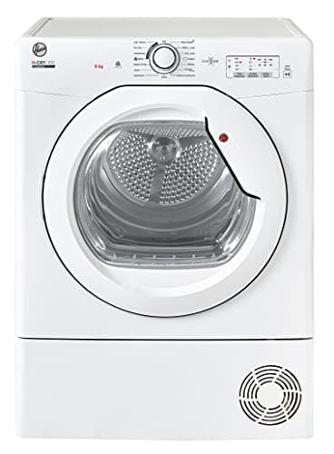 Hoover H-DRY 300 Freestanding Condenser Tumble Dryer, 8 Kg, Class B, NFC & hOn App, Advanced Care & Scan to Care, White, 59.6x60.7x85 cm - HLEC8LG-80