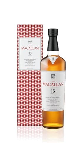 The Macallan 15 Years Old Double Cask | Single Malt Highland Scotch Whisky | Butterscotch, Apple & Sweet Spice | Sherry Seasoned Oak Casks | 43% ABV | 70cl, Packaging may vary
