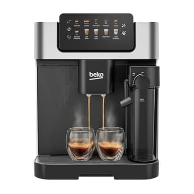 Beko Bean to Cup Coffee Espresso Machine CaffeExperto CEG7304X | Milk Jug | Colour Touch Screen Panel | 19 Bar Pressure, 2 Coffee Nozzles | Fully Automatic, Black