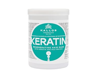 Kallos KJMN Keratin Regenerating Hair Mask with keratin and milk protein for dry, damaged and chemically treated hair 1000 ml - 33,81 Fl Oz
