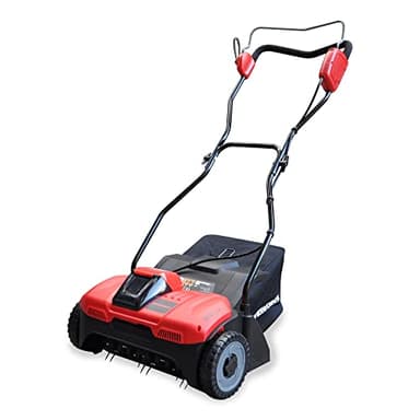 RocwooD PowerWorks Cordless Battery Scarifier Lawn Rake Dethatcher 40v 2Ah Greenworks Garden Grass Outdoor 36 Working Width Folding Design 10L Grass Bag Tool Only (Battery & Charger Not Included)