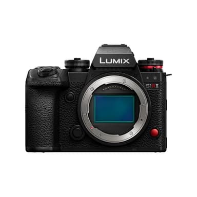 Panasonic LUMIX S1RII Professional Mirrorless Camera, 44.3MP Full-Frame Digital Photography Camera, 8K Video, Phase Hybrid AF, 8.0-Stop Stabilisation, 177MP High-Res Mode, OLED EVF - Body Only