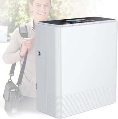 Portable Oxygen Machine 1-6L Wheelchair Oxygen Machine 93% with Battery, Easy to Carry and for Travel Use