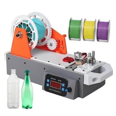 SAIYERUS 3D Printed Bottle Recycler, Desktop Filament Maker Machine, Pultruded Plastic Bottle Filament, 3D Fiament Pultruded from Pastic Bottles, Home Plastic Recycling and Manufacturing Station