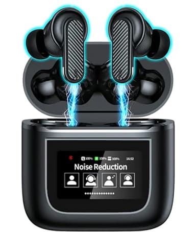 For Samsung Galaxy S25 FE/S25/S25 Edge/S25 Plus/S25 Ultra Wireless Earbuds LCD Display Touch Screen TWS Earbuds ANC/ENC 48H Playtime Bluetooth 5.4 Earphones In Ear Headphones HiFi Stereo Deep Bass