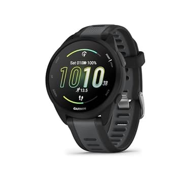 Garmin Forerunner 165 Music GPS 43mm Running Smartwatch, Lightweight, AMOLED Touchscreen, Advanced Training & Insights, Safety & Tracking Features, up to 11 days Battery Life, Black