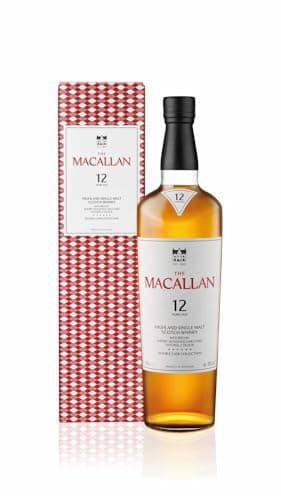 The Macallan 12 Years Old Double Cask | Scotch | Highland | Single Malt Whisky | Toffee, Orange Peel and Spice | European and American Oak Sherry Seasoned Casks 70 cl (Package may vary)