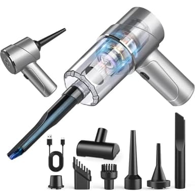 Jack's Classic Handheld Vacuum Cleaner, Hand Held Vacuum Cordless, USB Car Vacuum Cleaner for Car, Home, Office, Kitchen