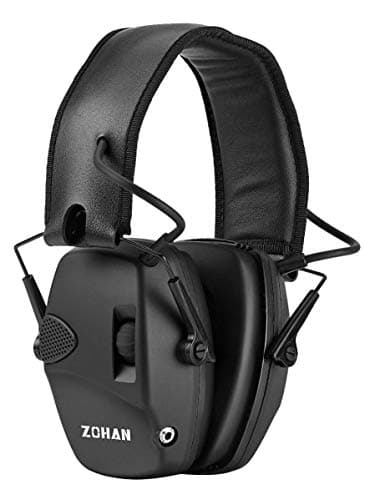 ZOHAN 054 Electronic Shooting Ear Defenders,Active Noise Reduction Safety Earmuff,Tactical Headset Sound Amplification Hearing Protection for Hunting,Ideal for Outdoor Airsoft Sport - Black