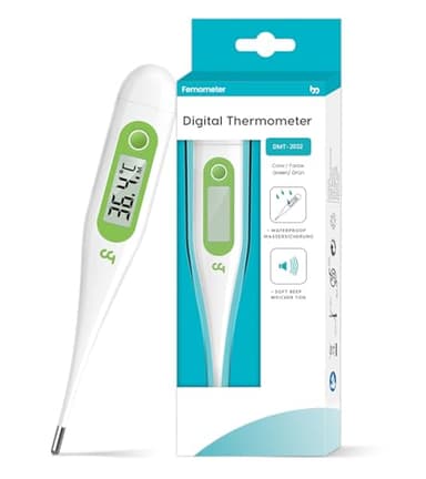 Digital Thermometer, Oral Thermometer Adults Kids Babies, Accurate Fast Switchable Body Temperature Thermometer, Green