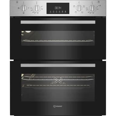 Indesit DUI 10D IX Built Under Electric Fan Double Oven - Stainless Steel