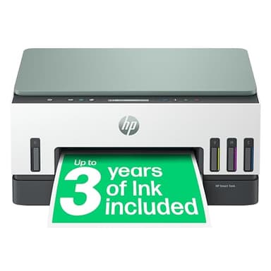 HP Smart Tank 7007 All in One Printer | Perfect for Home | Colour | Wireless | Print, Scan, Copy | Includes up to 3 Years of Ink | Refillable | 2-Sided Printing | Easy Setup | Reliable Wi-Fi