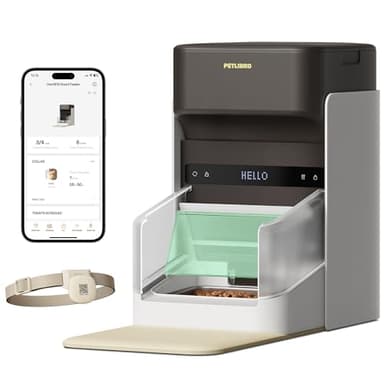 PETLIBRO RFID Automatic Cat Feeder, Stop Pets Fighting Over Food, Collar Activated Permission Feeding, Remote Feeding via App, Adjustable Lid, 3L Food Container, Ideal for Multi Cats