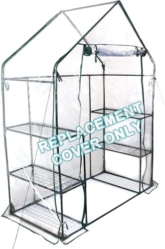 DIVCHI Greenhouse Replacement Cover Heavy-Duty Covers for Garden Growhouse (Clear, 3 Tier - 143L x 73W x 195H CM)